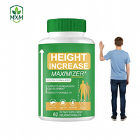 Capsules de croissance pour augmenter la taille, compléments nutritionnels naturels à la vitamine D pour adolescents, sans gluten, végétariens, pour enfants