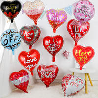 18 pouces je t'aime coeur ballons saint valentin proposition fête de mariage décoratif hélium ballons anniversaire fête fournitures