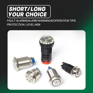 Lvbo 16mm 12V 24V 220V LED kim loại <span class=keywords><strong>buzzer</strong></span> không thấm nước IP67 19mm 22mm vít thiết bị đầu cuối cao Decibel nhấp nháy LED <span class=keywords><strong>buzzer</strong></span> báo động - Product Image 5