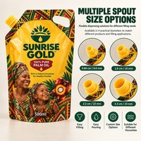 Pochette Doypack à bec verseur personnalisée avec logo imprimé, en plastique de qualité alimentaire, pour l'emballage de liquides (huile de cuisson, huile de palme comestible)