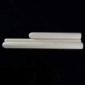 Manufacturer Custom 99 Al2o3 Round Alumina Thermocouple Ceramic Protective Tube