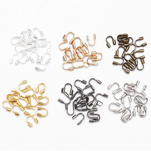 Protectores de Hilo Metálicos en Forma de U para Joyería, para Collares y Pulseras, en Chapado de Oro Blanco, Oro Rosa, Plata, Bronce Oscuro y Bronce KC - Product Image 1