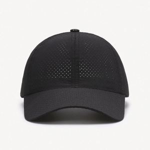 Casquette de baseball respirante et imperméable à 6 panneaux, couleur unie, avec filet, pour l'été, vente en gros - Product Image 2