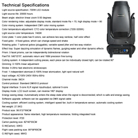 Projecteur LED mobile 700W BSW 3-en-1 avec profil de cadre, mélange de couleurs CTO + CMY pour grands événements et scènes