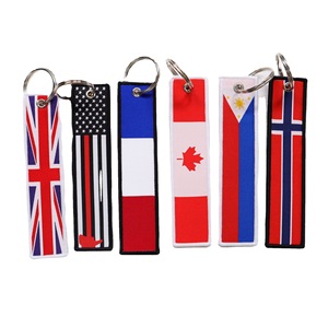 BSBH al por mayor logotipo bordado personalizado tejido corto muñeca vuelo llavero cordón coche teléfono llavero - Product Image 2