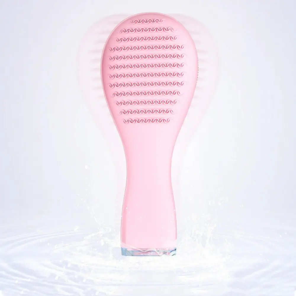 Brosse de nettoyage du visage en silicone, soins de la peau multifonctions sans fil rechargeable électrique sonique étanche