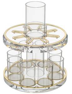 <span class=keywords><strong>Fontaine</strong></span> à <span class=keywords><strong>vin</strong></span> Kiddush personnalisée en acrylique lucite avec petites coupelles pour la décoration <span class=keywords><strong>de</strong></span> <span class=keywords><strong>table</strong></span> <span class=keywords><strong>de</strong></span> Shabbat - Cadeau Judaica - Art juif <span class=keywords><strong>de</strong></span> luxe - Product Image 5