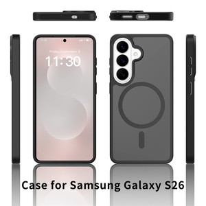 เคสโทรศัพท์แม่เหล็กสีด้านฝาครอบกันแรงกระแทกเพื่อผิวที่ป้องกันการเกิดรอยนิ้วมือเคสแม่เหล็กฝ้าสำหรับกาแลคซี S26 - Product Image 2