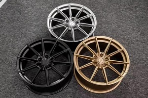Jantes en alliage d'aluminium WF 15-19 pouces finition noire fabriquées en Chine pour Reiz Accord Bora POLO Golf - Product Image 1