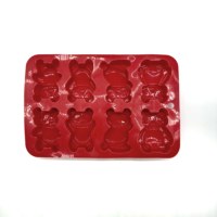 Moule à gâteau panda 3D fait main en silicone alimentaire réutilisable antiadhésif résistant à la chaleur, forme carrée, outil de pâtisserie multifonctionnel DIY