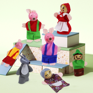 Montessori Neuheit Plüsch <span class=keywords><strong>Finger</strong></span> <span class=keywords><strong>Puppet</strong></span> Story Mini Gefüllte Lustige Kleine Lernspiel zeug für Kinder Kleinkind Jungen & Mädchen - Product Image 6