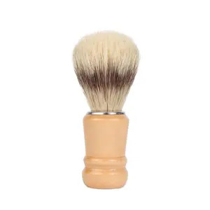 FYD Natural Bamboo Wood Handle Shaving Brush Badger and Synthetic Hair for Personal Beard Care