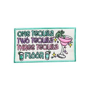 Patch de whisky Cowboys brodé sur tissu sergé Turquoise main bière tasse Raisin Hell Patch thermocollant pour chapeau de camionneur - Product Image 5