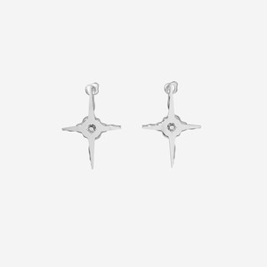 Fashion Cross <b>Stud</b> <b>Earrings</b> Tibetan Silver <b>Crystal</b> Rhinestone Bezel Setting Women's Party Jewelry - Product Image 1