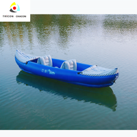 Bateau de Pêche Gonflable Stable Hydro-Force Marine Pro avec PVC Renforcé, Kayak Deux Places pour Lac avec Assistance Pédale