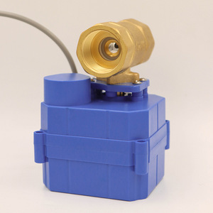 Vanne à bille électrique miniature à couple élevé en cuivre DN20 6 points bidirectionnelle DN15 25 32 pour l'eau 220V 24V OEM personnalisable - Product Image 4