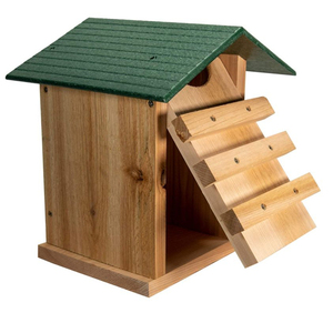 Tiếng Rít Owl Hoặc Saw Kích Thích Owl Nhà Tuyết Tùng Làm Tổ Hộp Với Poly Gỗ Mái Bằng Gỗ Tròn Chim Yến Nhà - Product Image 5