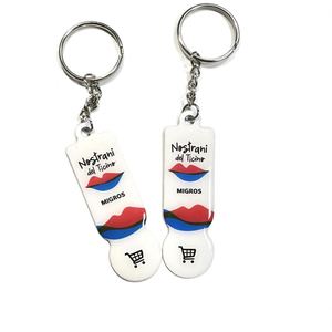 Custom Acrylic Keychain with Logo Shape, Personalized <b>Key</b> <b>Ring</b> for Gifts, Souvenirs, Promotions and Branding - Product Image 1