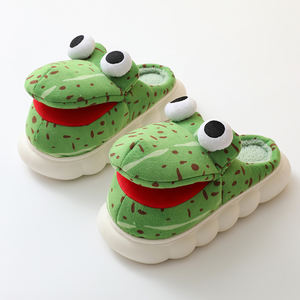 Zapatillas de piel cálidas con Orejas de conejo para mujer, pantuflas a la moda con suela suave, pantuflas de felpa para interiores - Product Image 4