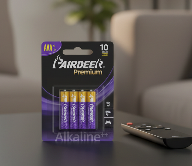 PAIRDEER Cylindrical Adaptive Voltage Regulation AAA Ultra Digital 1.5v Aaa Am4 Lr03 Primary Batteries Alkaline Battery