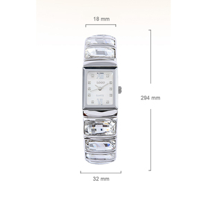 Guarda l'orologio da <span class=keywords><strong>donna</strong></span> con quadrante piccolo di marca impermeabile tempestato di diamanti da <span class=keywords><strong>donna</strong></span> - Product Image 4