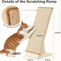 Autocollant mural vertical anti-rayures et résistant à l'usure pour chat, jouet à gratter pour chat, planche à gratter