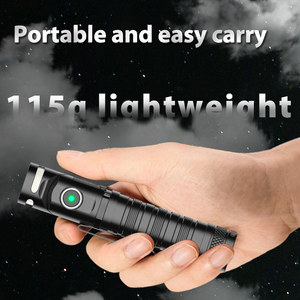 Lampe torche EDC puissante en alliage d'aluminium compacte, rechargeable, avec queue magnétique rotative, portée du faisceau de 150 m, IP44, 1400 lumens, faisceau spot - Product Image 5