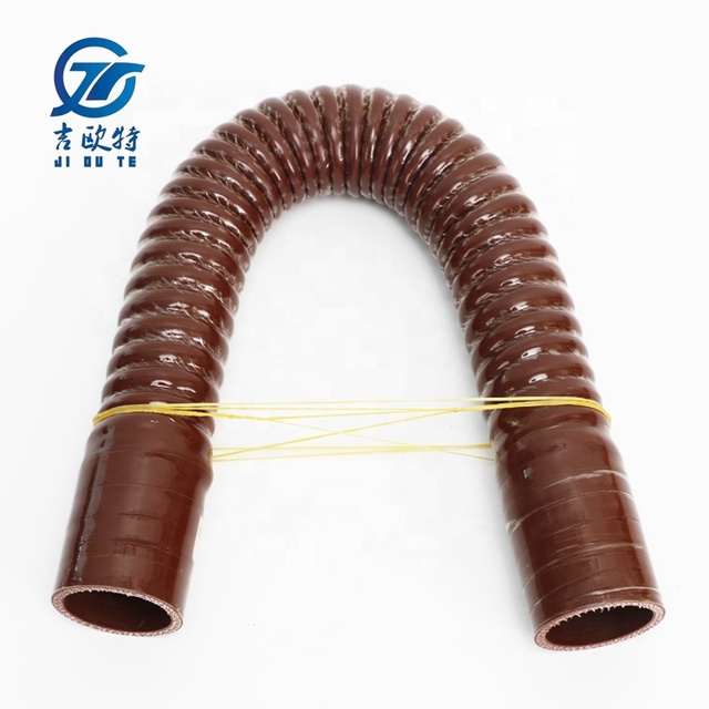 Industrial High-Temperature Resistant ID 20 32 43 57MM Flexible Corrugated Steel Wire Reinforcement Silicone Hose