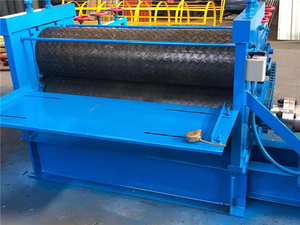 <b>Metal</b> Steel Sheets Steel Plate Diamond Checker Pattern Leveling Embossing Machine for Flattening <b>Metal</b> - Product Image 3