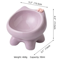 Accessoires Pour Chien Animal Produits Luxe Surélevé Petit Chien Chat Bol Céramique Eau Nourriture Distributeurs Pour Chien