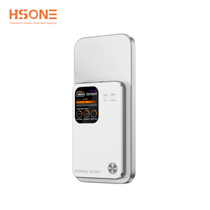 Batería Externa Inalámbrica MY15 L Qi2 de 15W y <span class=keywords><strong>5000mAh</strong></span> con Diseño Magnético, Pantalla TFT, Batería Externa Resistente para Laptops y Teléfonos de Uso Intenso - Product Image 1