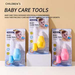 2 adet Set dağıtıcı damlalık bebek burun aspiratör bebek burun taşınabilir bebek burun temizleyici cihaz seti - Product Image 6
