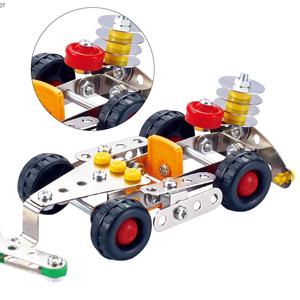 Juguete educativo 3 en 1 DIY ensamblar modelo de vehículo, coche de <span class=keywords><strong>Metal</strong></span> de construcción de 291 piezas - Product Image 4