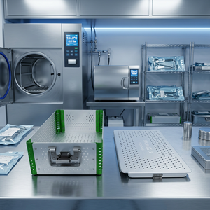 Caja de Instrumentos Médicos Profesional de Aluminio para Almacenamiento de Herramientas Quirúrgicas, Esterilización y Transporte de Equipo Médico - Product Image 1