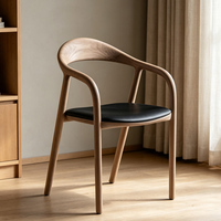 Fauteuils de salle à manger modernes, style nordique, pour hôtel, terrasse, jardin, avec structure en bois massif et revêtement, chaises de banquet pour restaurant