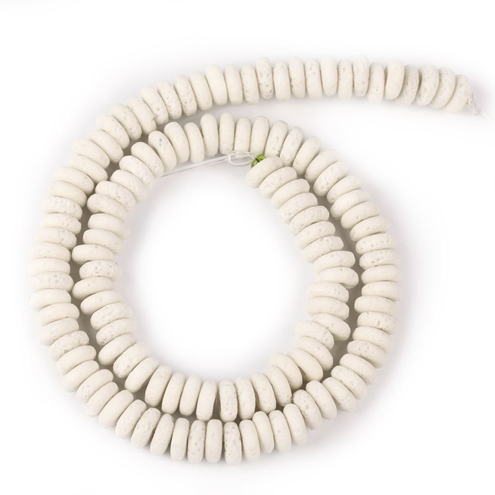 Perles Abacus kaki 8x4mm, 100 pièces