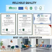 Chaises de salle à manger modernes recouvertes de velours avec assise et dossier moelleux, revêtement gris, pieds en métal - Meubles écologiques pour la maison