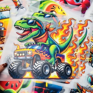 Impression par transfert thermique DTF en plastisol couleur pleine, motif <span class=keywords><strong>Spiderman</strong></span>, impression par transfert thermique à repasser pour vêtements de dessin animé - Product Image 4