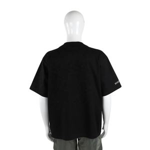 100% ที่กำหนดเองเสื้อยืดผู้ชายสีดำวินเทจโอเวอร์ไซส์ผ้าฝ้ายหนา300แกรมสำหรับผู้ชาย - Product Image 3