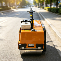 Compacteur routier vibrant à double tambour portatif polyvalent pour travaux d'exportation et de génie civil général