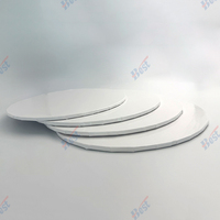 Cercle jetable bon marché blanc or argent 6 "8" base en carton tambour à gâteau pour gâteau d'anniversaire