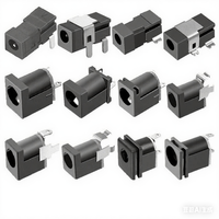 2.5*5.5mm DC099 Vertical Type Métal Shell Dc Barrel Jack Socket Female Dc Jack