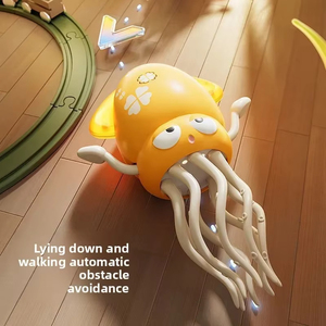 Jouet pieuvre interactif en plastique avec LED, musique, évitement automatique d'obstacles et capteur de mouvement pour enfants - Product Image 5