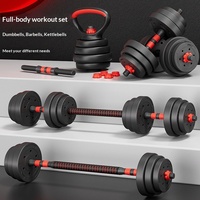 Paire d'haltères réglables pour hommes et femmes, équipement de fitness à domicile, ensemble de barres avec revêtement en caoutchouc pour les entraînements en salle de sport