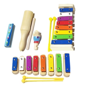 Wholesale Children Wooden Orff Percussion Instrument Set Multifunctional Rhythm Musical For Kindergarten <b>Music</b> Class Teaching - Product Image 3