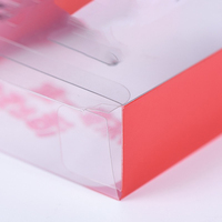 Emballage transparent clair caja de plastique plastique PET PP fleur cadeau fête mariage faveur gâteau bonbons boîte d'emballage