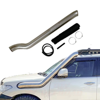 Snorkel de voiture en acier inoxydable noir de 4 pouces pour Toyota Land Cruiser LC200 2017+ – Tuyau d'admission d'air et conduit de pénétration aquatique