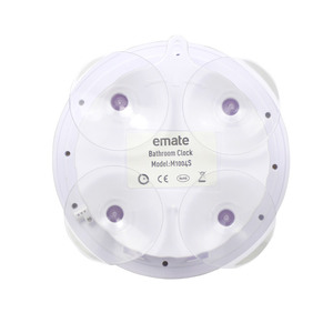 Vòng không thấm nước Màn hình <span class=keywords><strong>LCD</strong></span> kỹ thuật số Đồng hồ treo tường LED phòng tắm đồng hồ với nhiệt độ và ngày hiển thị cho nhà tắm nhà vệ sinh phòng - Product Image 3