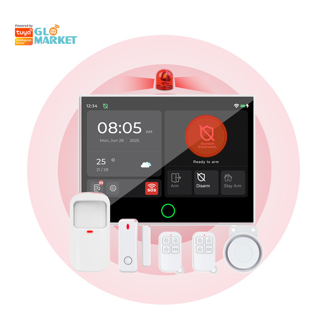 Glomarket Tuya Smart Home Security Alarm System Wireless Automation 4g House Villa Burglar Device