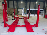 Elevador de Estacionamiento de Perfil Bajo LAUNCH TLT440 220v 4000kg 4.0T, Elevador de Autos de Cuatro Postes, Estable y de Primera Calidad, Directo de Fábrica